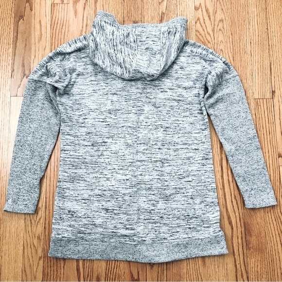Athleta Gray Blissful Hooded Open Front wrap Sweater Cardigan - Picture 16 of 16